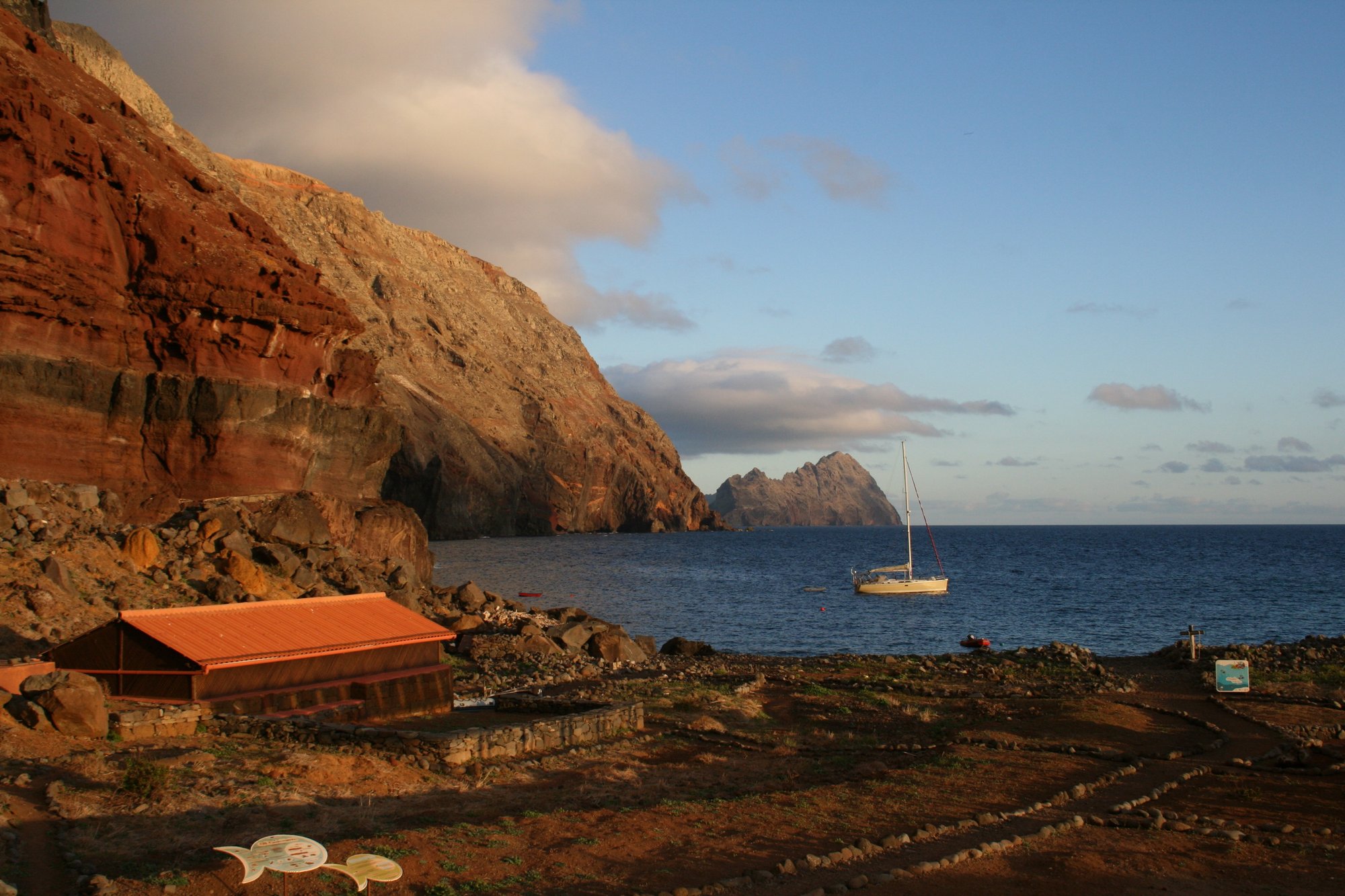 Ranger station bay on the Desertas Islands.